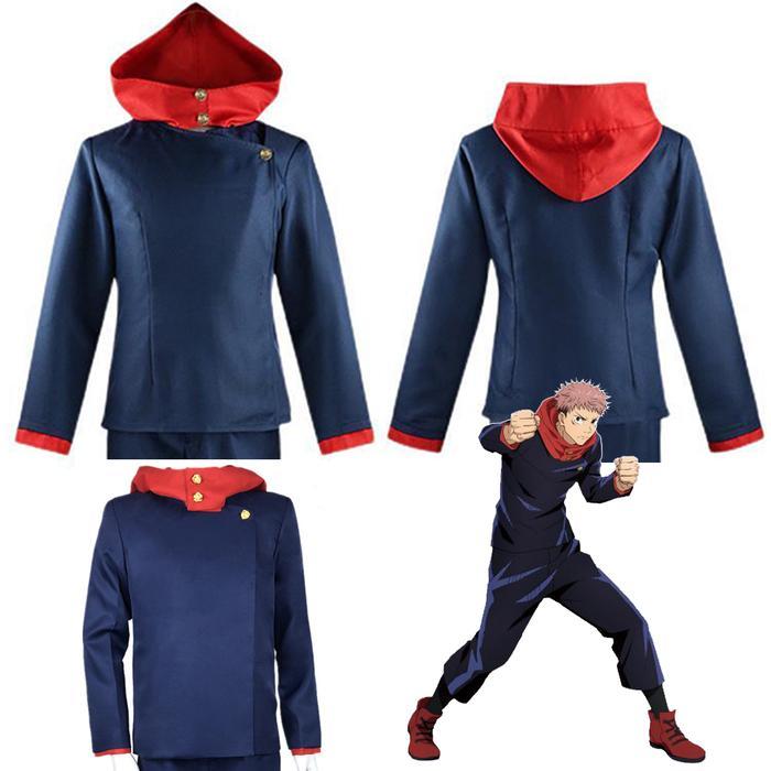 (PDS) JAKET BLAZER ITADORI YUJI JUJUTSU KAISEN COSPLAY
