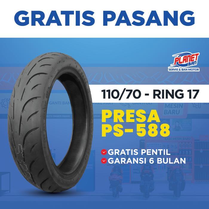 Ban Motor Ring 17 - 110/70 Presa PS-588 (Ban Motor Xabre, Byson FI, MT25, R25, XSR, Ninja 250, CBR