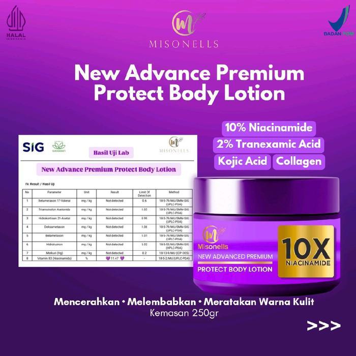 NEW ADVANCED PREMIUM PROTECT BODY LOTION Hb Dosting Ungu BPOM 250ml