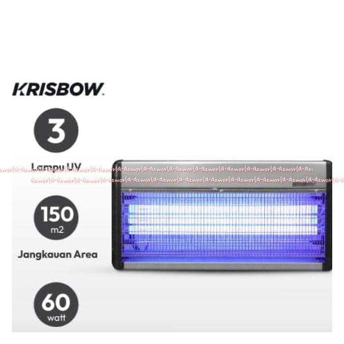 ` Krisbow 3X20Watt Mosquito Trap UV Light Alat Perangkap Nyamuk Lalat Serangga Dengan Lampu UV Model