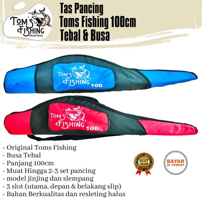 Tas Pancing Toms Fishing 100cm Jumbo Busa Tebal Murah