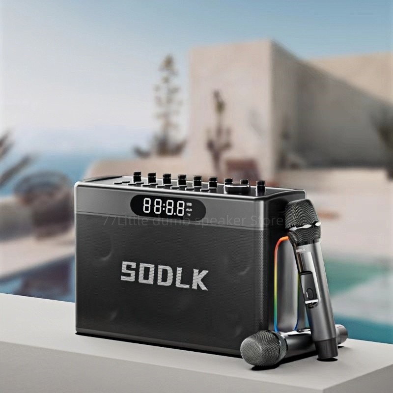 SODLK S1127 Plus 300W Wireless Bluetooth Speaker with Display Screen Remote Control Instrument