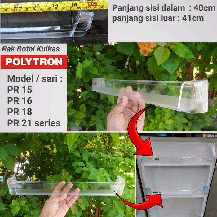 Rak botol kulkas polytron