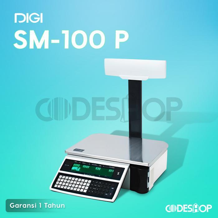 TIMBANGAN DIGITAL DIGI SM100 P - DIGI SM 100 P CETAK LABEL HARGA
