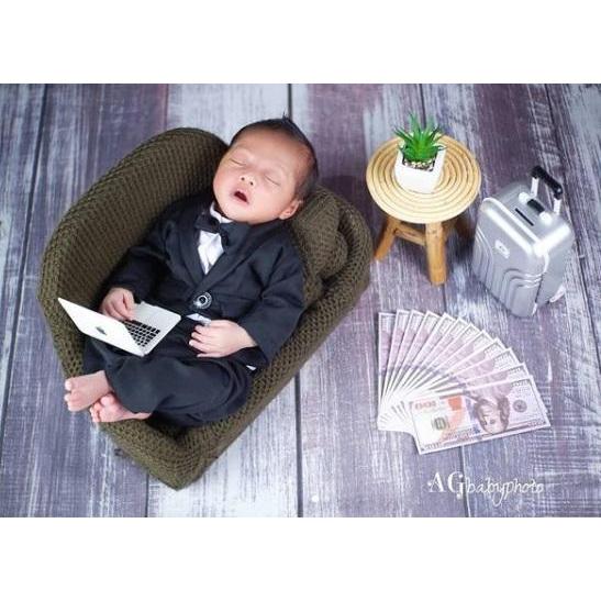 EKSLUSIF Kostum Kartun Baby Boss Jas Anak Baju Kantor Kostum Bisnis Newborn