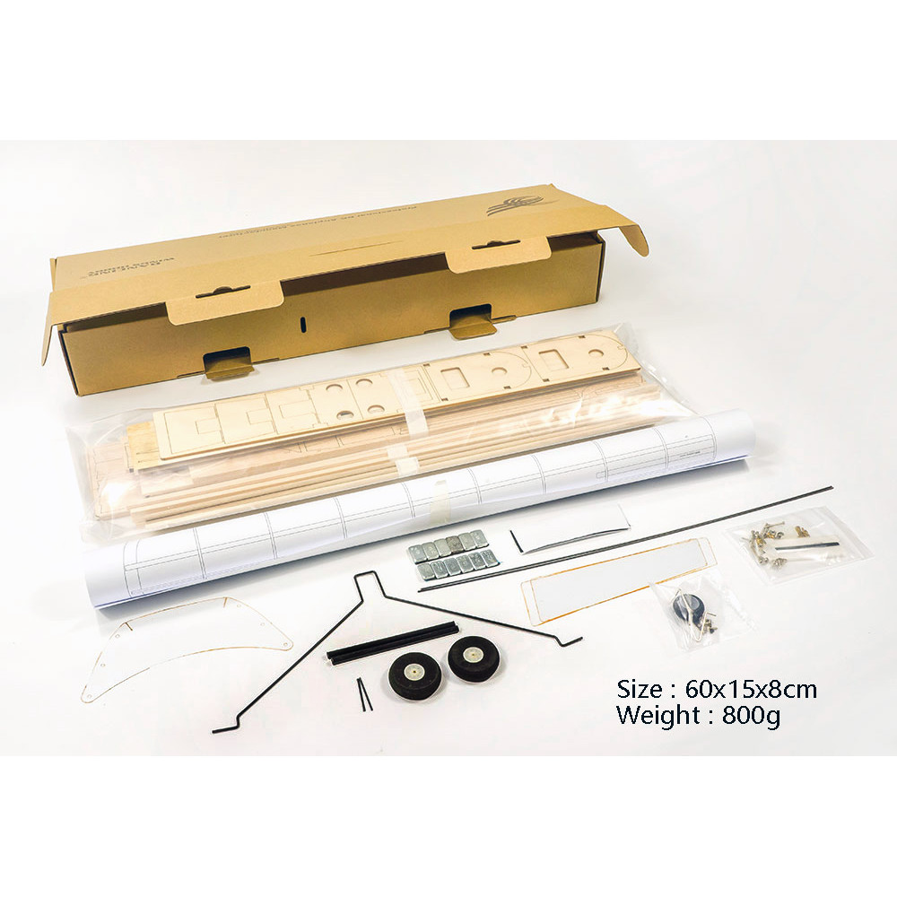 . Blasawood Laser Cut Rc Airplane Old Timer Training Balsa Kit -