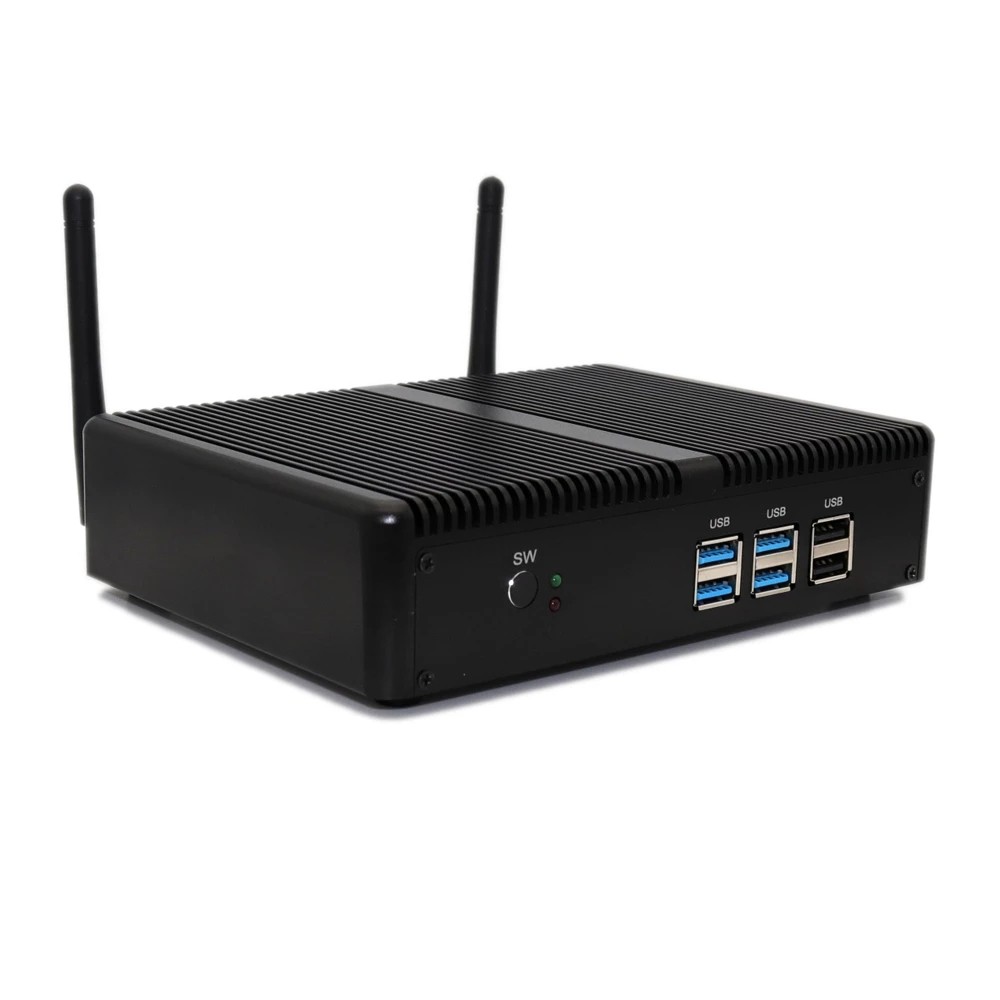 . Kingnovy Fanless Mini Pc I7 I5 7200U I3 7100U Ddr4/Ddr3 Windows 10 Pro Linux Htpc Vga Hdmi Wifi
