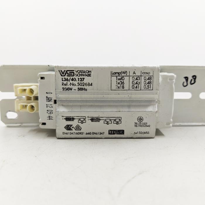 Vossloh Schwabe L36 Ballast Balas Lampu Fluorescent 2X18W 36W 40W 230V