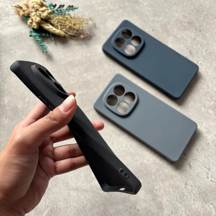 Nyimas_Case Case Redmi Note 14 Pro / Note14 Pro+ 5G Softcase Sandstone Silicon Anti Slip Casing