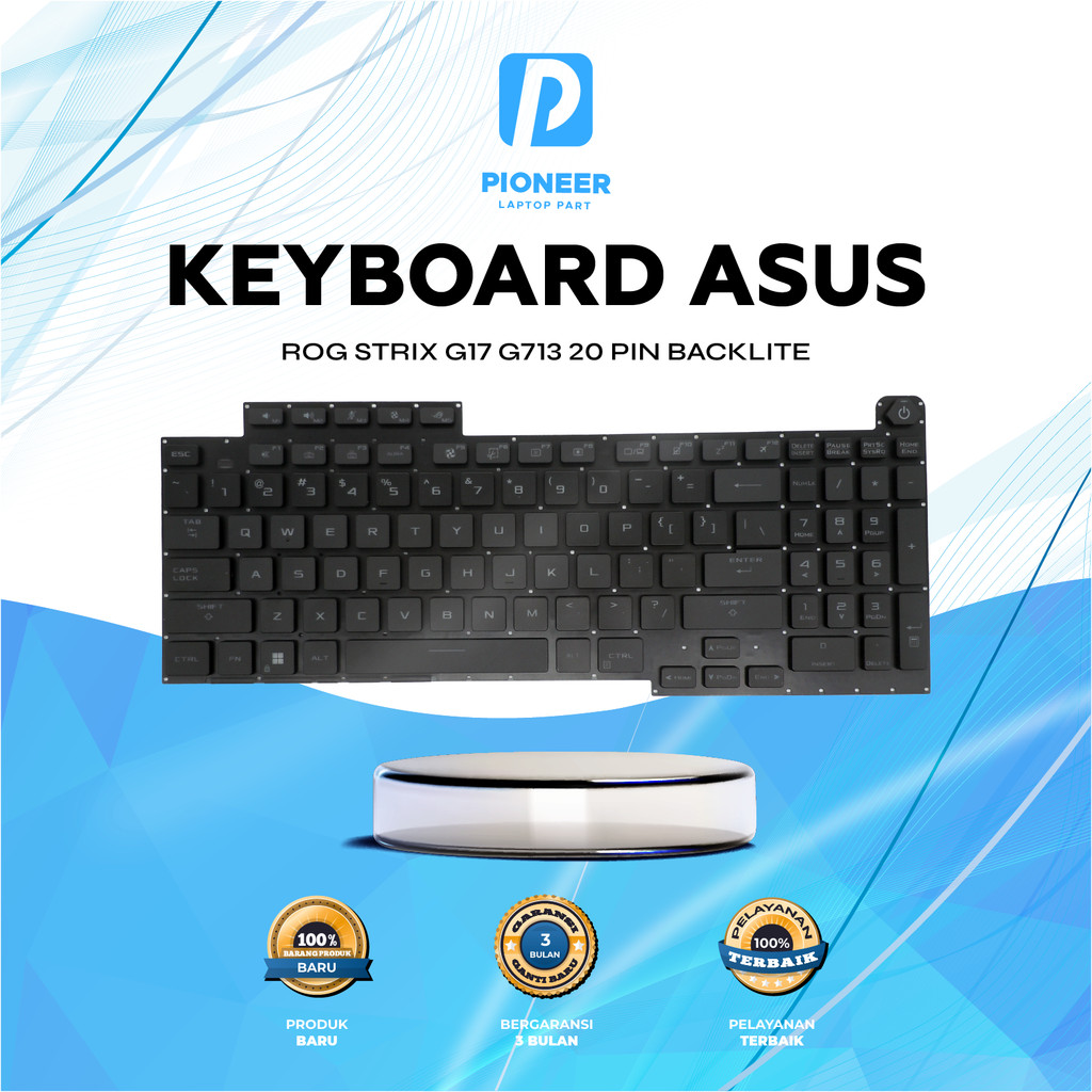 Keyboard Asus Rog Strix g17 g713 20 Pin Backlite