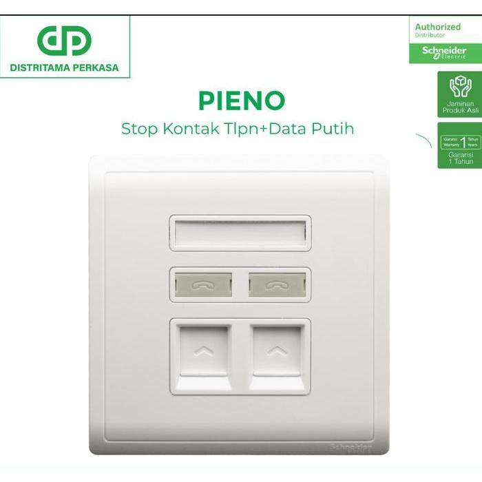 Schneider Pieno Stop Kontak Telepon+Data White - E8232Tdrjs_5