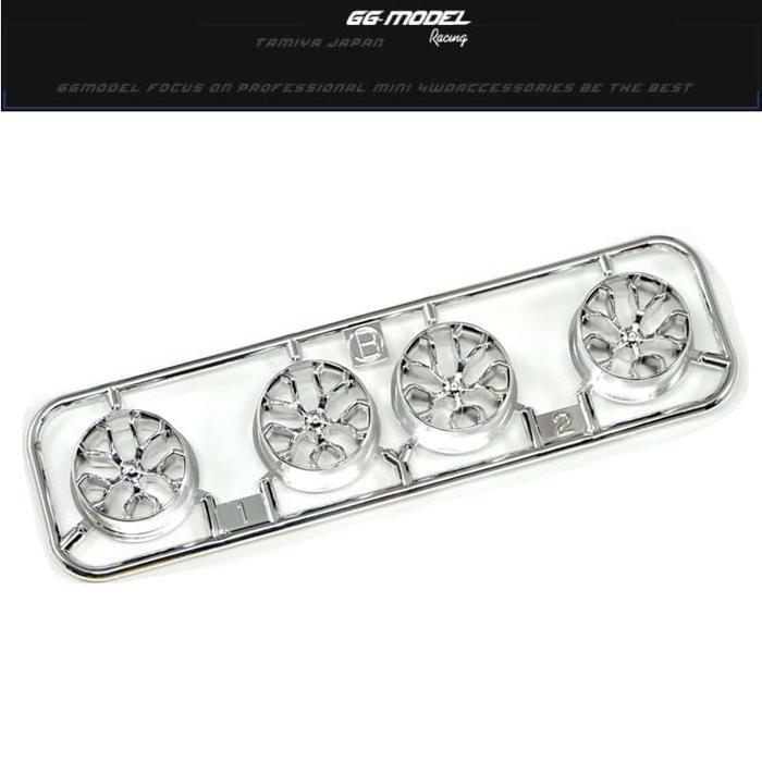 TAMIYA 19004474 LOW HEIGHT Y SPOKE SILVER PLATE / PELEK Y SPOKE