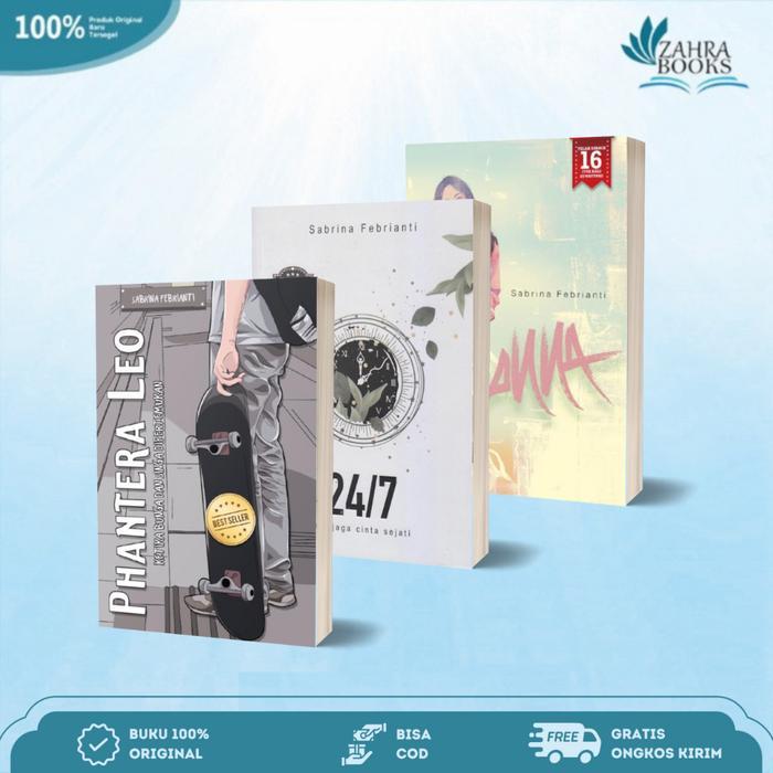 Novel Karya Sabrina Febrianti ( Novel 24/7 Menjaga Cinta Sejati, Novel Anna, Novel Phantera Leo )