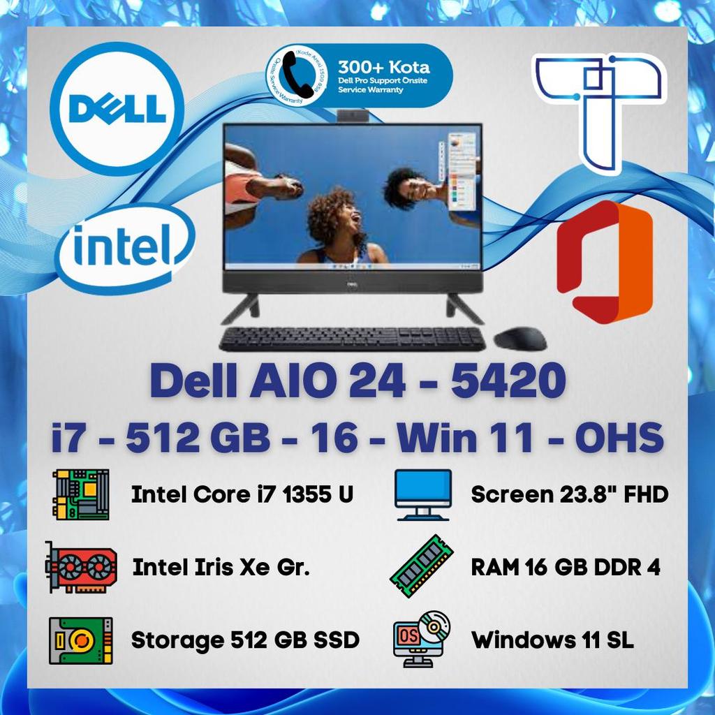 Dell Inspiron 5420 AIO All in One - i7 - 512GB - 16 - Windows 11 - OHS