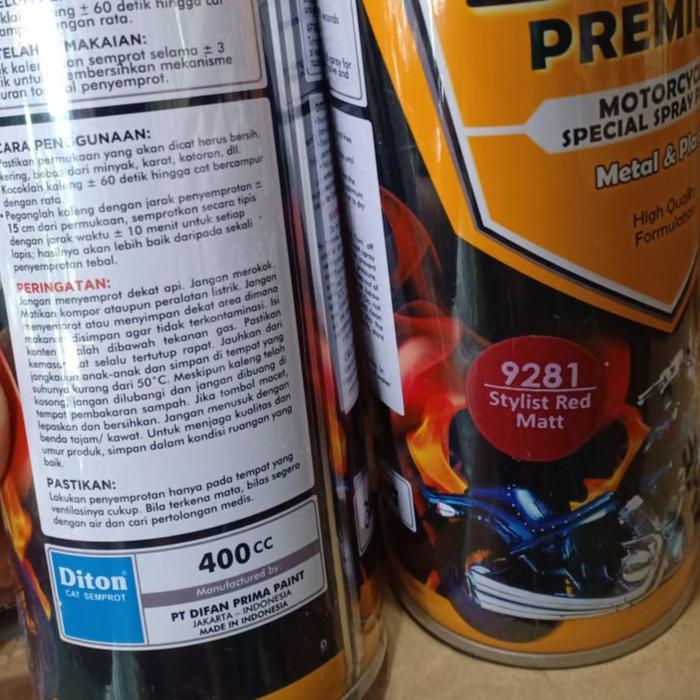 Pilok Pilox Diton Premium 400Cc (White, Clear, Black, Red, Gold, Doff) Terlaris