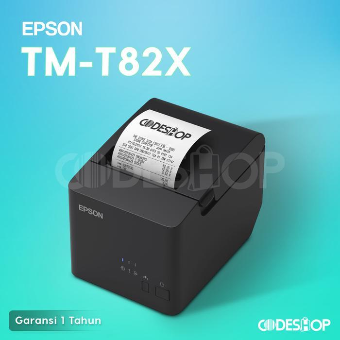 Ready Mini Printer EPSON TM-T82 USB/LAN/Serial/Paralel RJ11 ke Printer Kasir