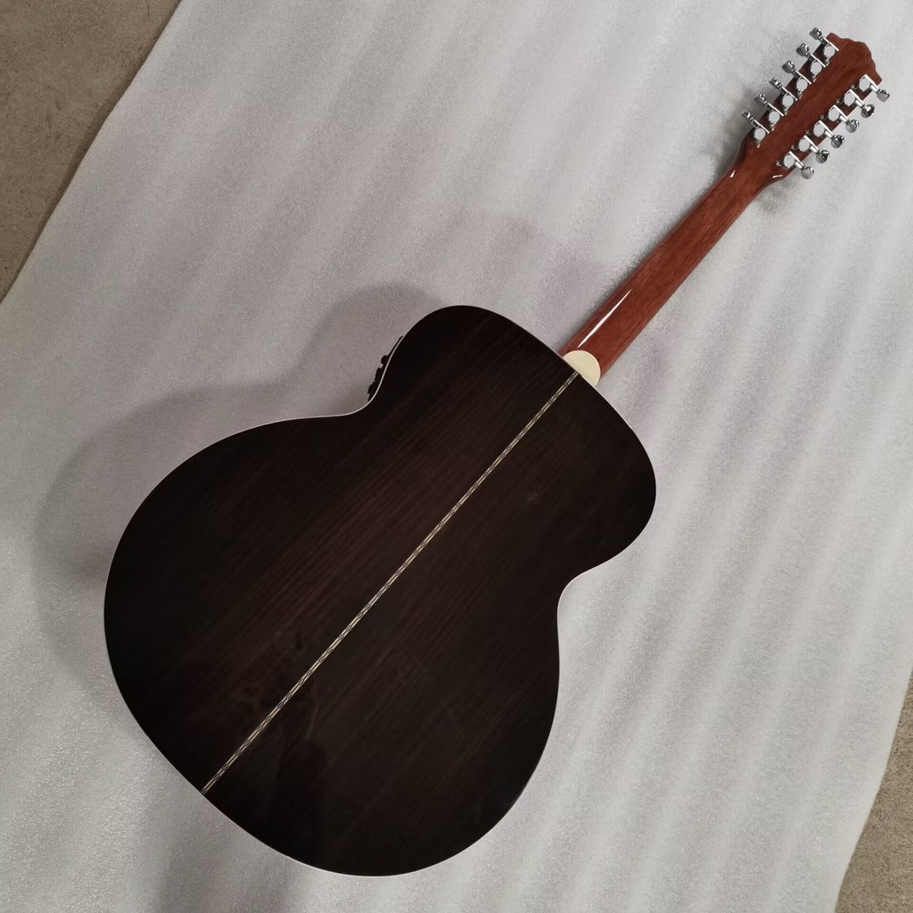 . Acoustic Electric Guitar-12 Strings-Left Handed-Solid Spruce -