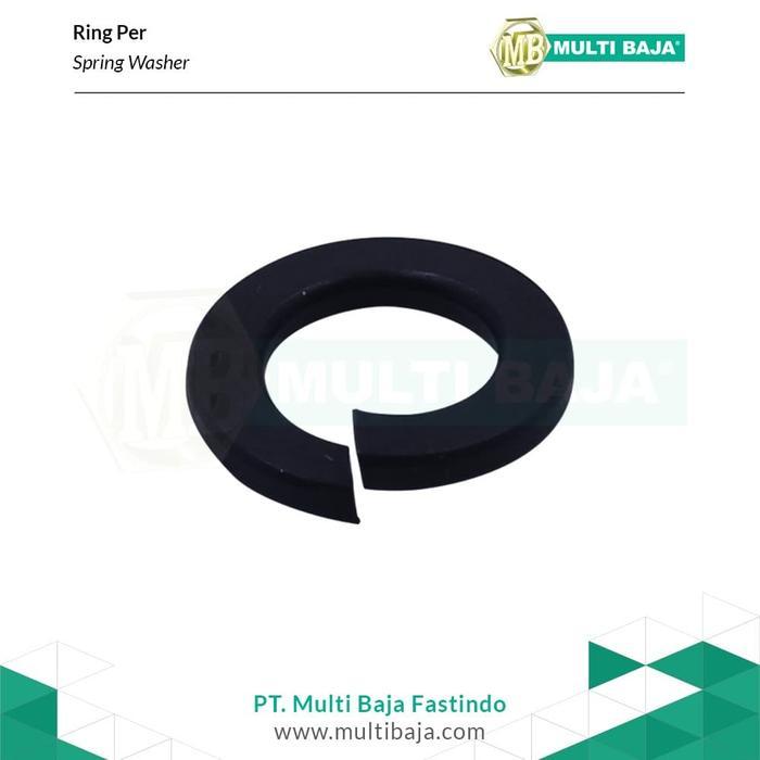 Ring Per Baja M8 (Hitam) Spring Washer