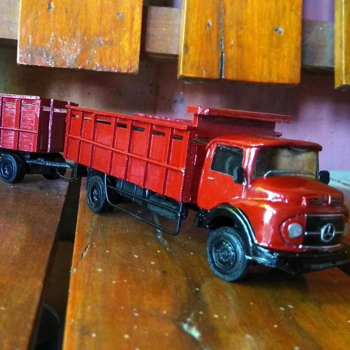 TERBARU Miniatur Truk Mercy Bagong Gandengan