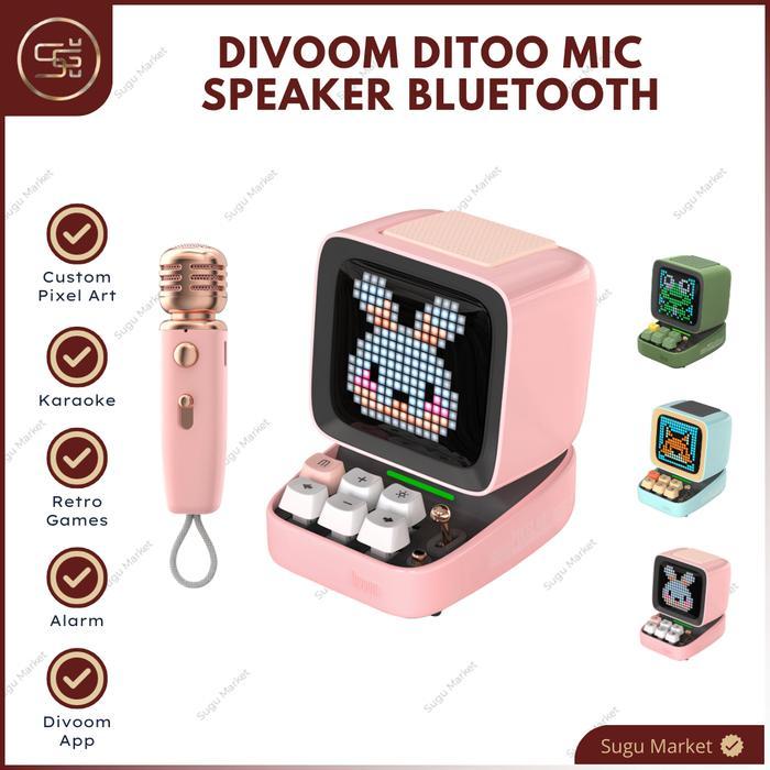 DIVOOM MIC SPEAKER DITOO BLUETOOTH DITOO-MIC PORTABLE SPEAKER