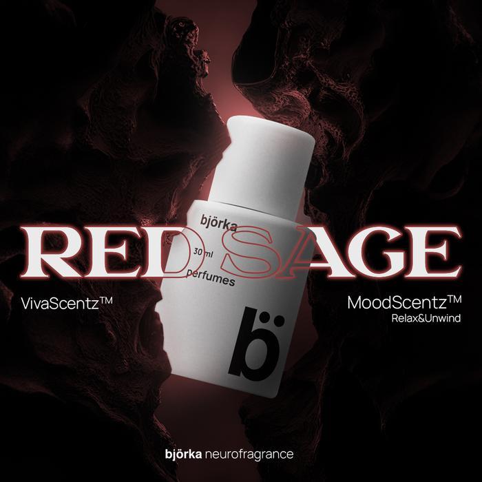 BJORKA RED SAGE Bjorka Parfum NeuroFragrance Bjorka Parfum Pria Wanita Tahan Lama ( Kualitas Extrait