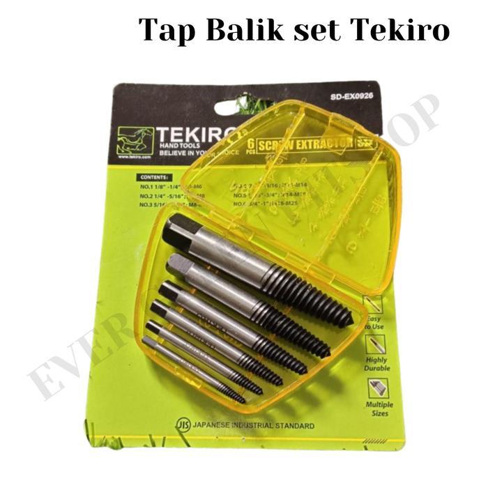 Cuci Gudang Extractor Alat Tap Drat Balik Set Tekiro Snai Drat Tap Set And Dies