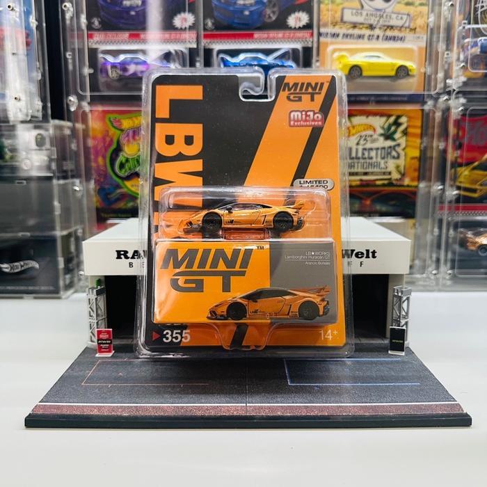 Mini GT 355 LB Works Lamborghini Huracan GT Arancio Borealis Mijo Exclusive