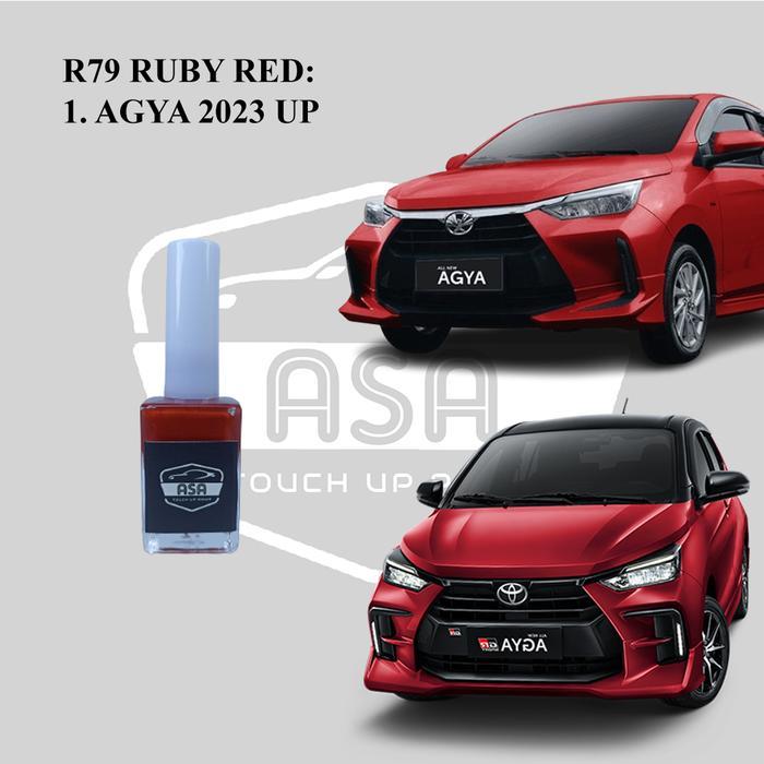 Promo R79 Cat Oles Penghilang Baret Lecet Gores Mobil Toyota Agya Merah 2023 Keatas Ruby Red Metalik