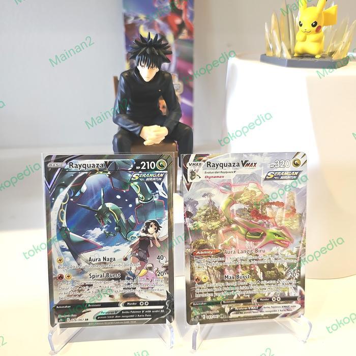Rayquaza vmax hr sr aa pokemon tcg indo