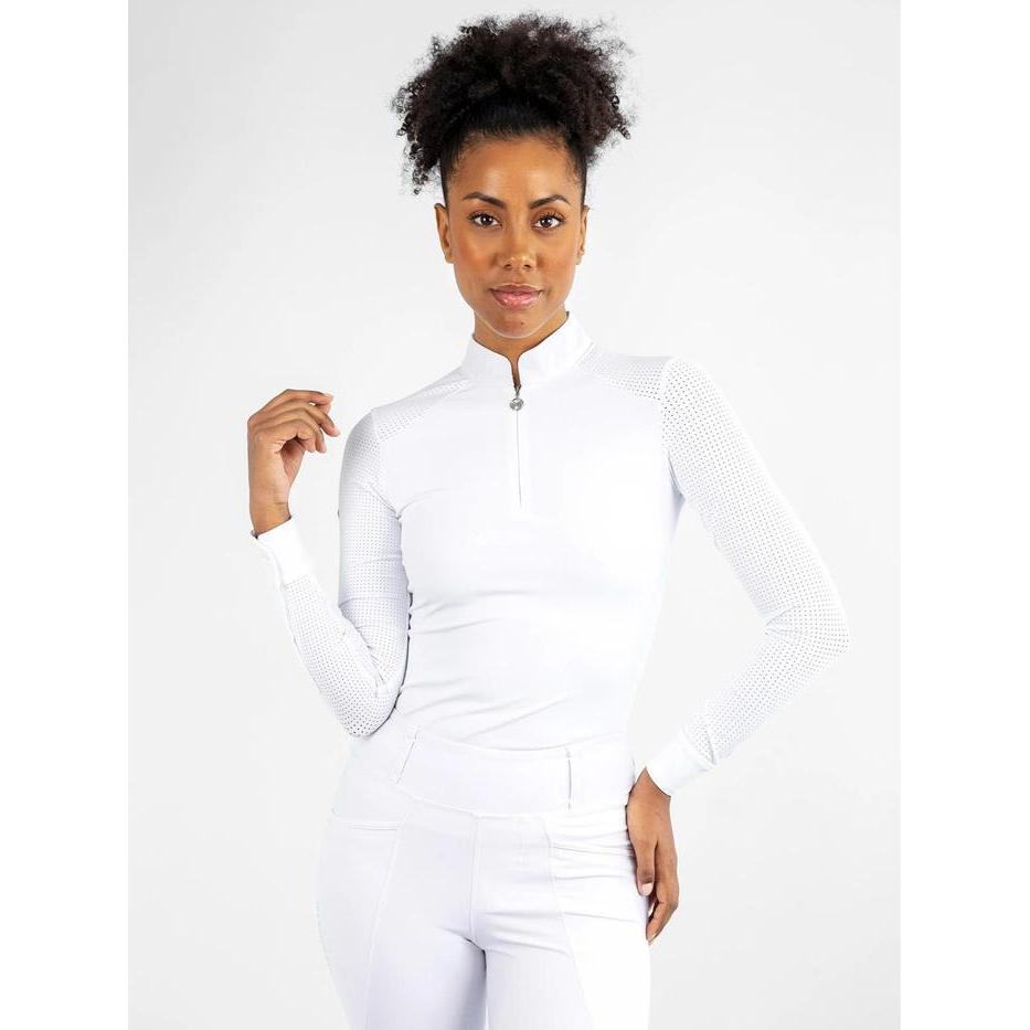 Maximilian Air Long Sleeve Show Shirt (White)