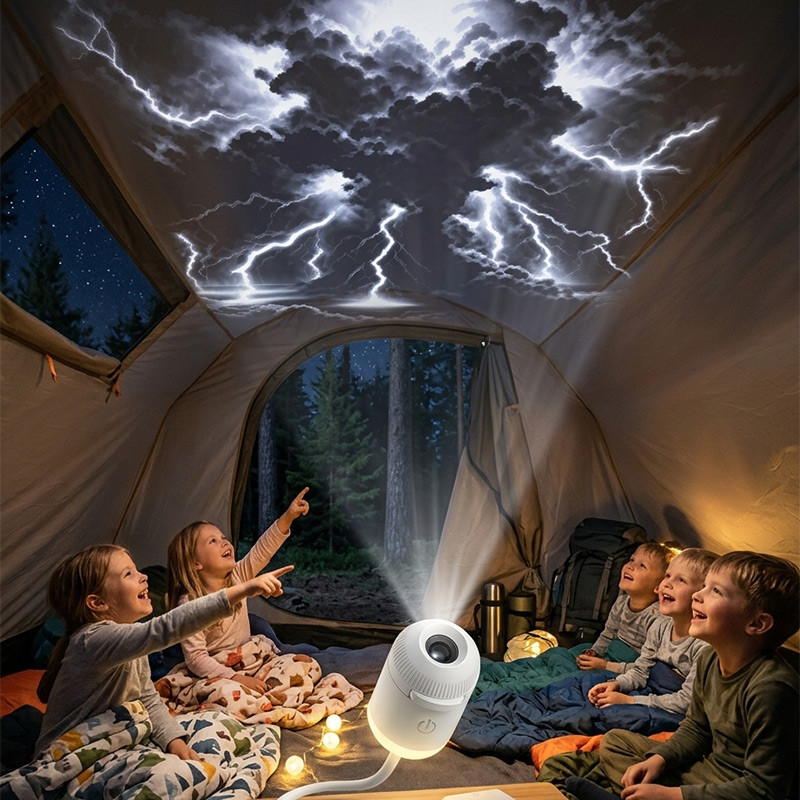 Dual Mode Mini Galaxy Starry Sky Projector Night Light 2-IN-1 Night Light Mode & Starry Sky Mode