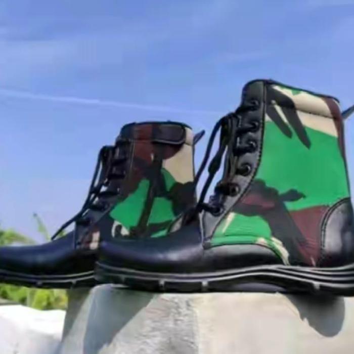 [ Tomkins Warrior Style ] Sepatu Boot Jungle Pdl Anak Kulit Sintetik Fashion Bahan Imitasi Tebal