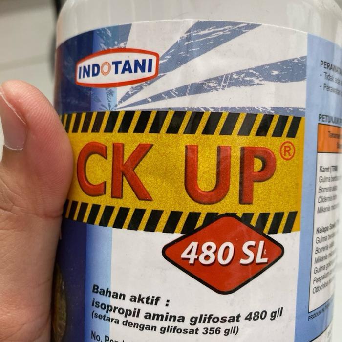 Herbisida sistemik BLOCK UP glifosat 480SL kemasan 1L untuk lahan kosong