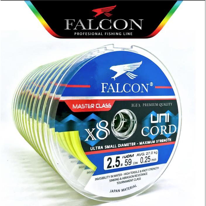 Senar Pe X8 Falcon Uni Cord 100M Connecting -Gratisongkir