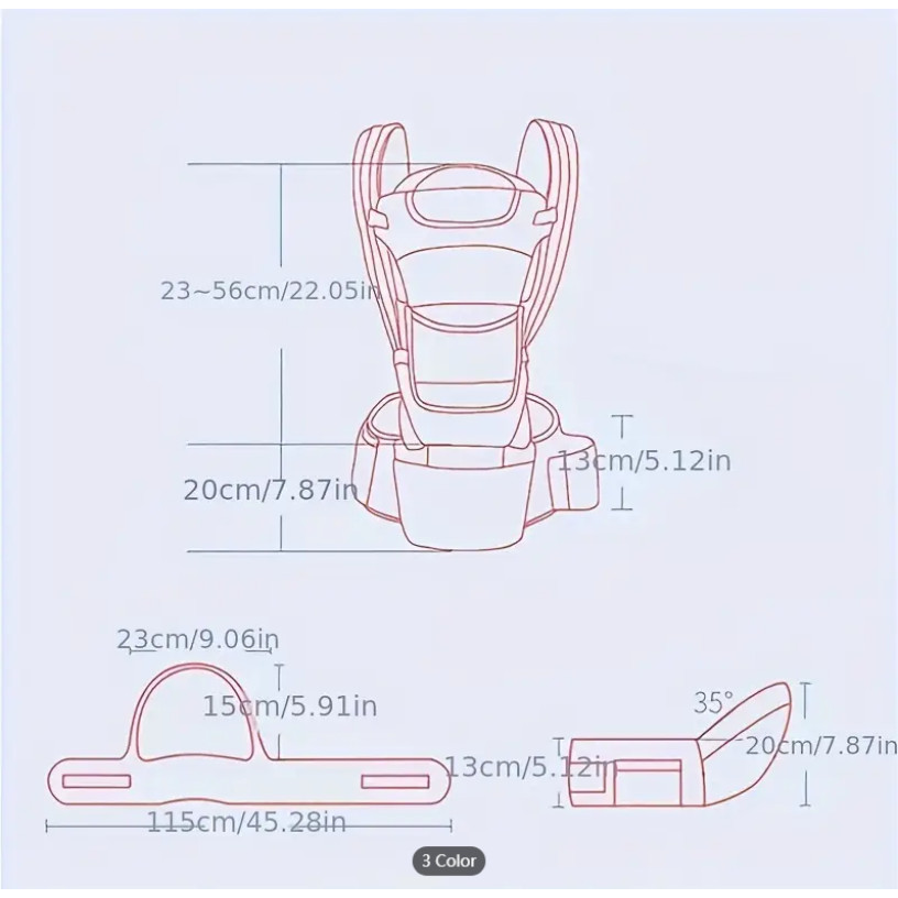 Ergonomic Baby Carrier Backpack Infant Baby Hipseat Carrier Front Facing Ergonomic Kangaroo Baby