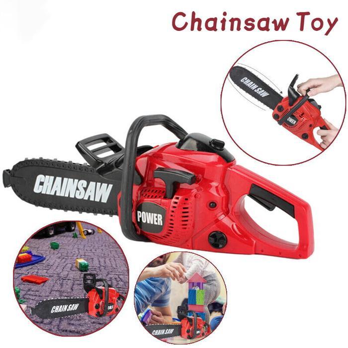 YUNLEOTOYS MAINAN SIMULASI MESIN GERGAJI ELEKTRIK UNTUK ANAK LAKI ALAT PERKAKAS TUKANG GERGAJI