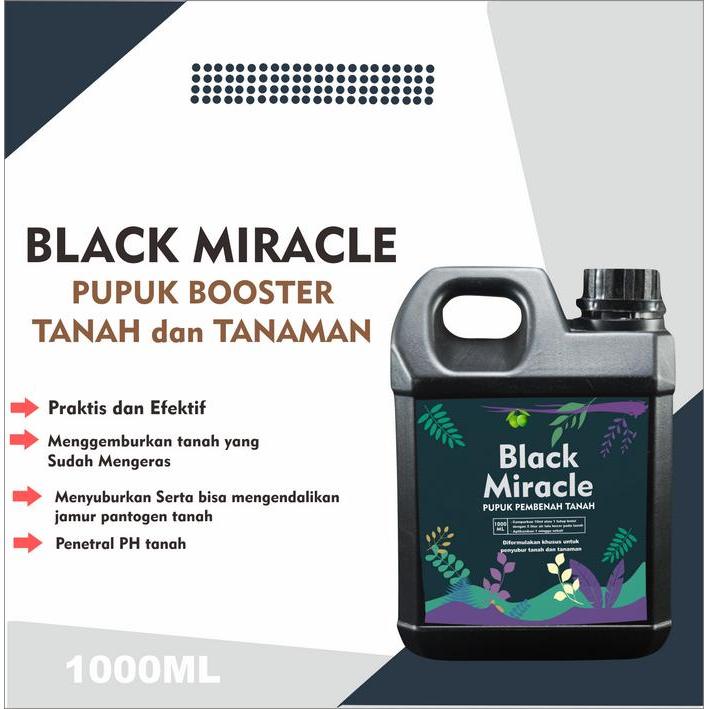 Pupuk organik penggembur dan penyubur tanah dan tanaman BLACK MIRACLE