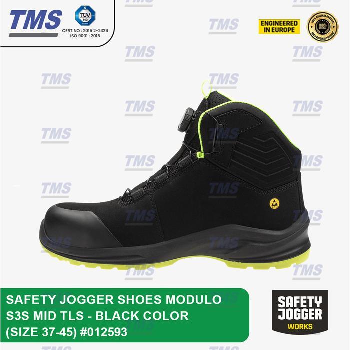 Sepatu Pelindung anti Slip Safety Jogger Shoes Modulo S3S TLS Mid #012593 - Original