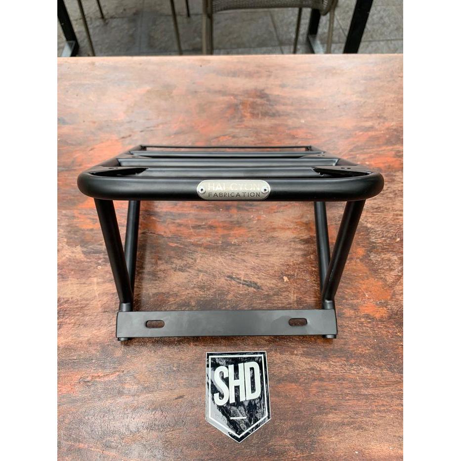 Rack Belakang Back Rack Hitam Portador Halcyon Vespa Px Dan Excel