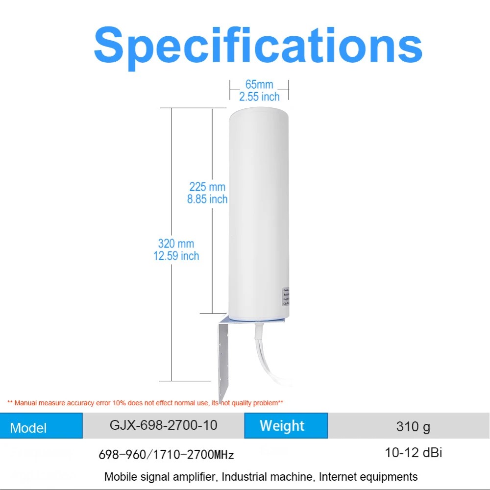 Outdoor Long Range Directional Antenna Omni Signal Repeater 3G 4G LTE Antenna for Indoor Mobile