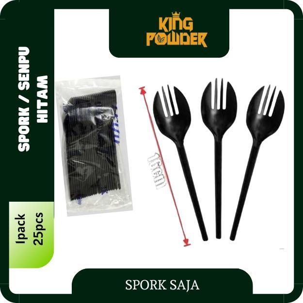 SPORK PLASTIK STERIL SPORK 2 IN 1 SENDOK GARPU PLASTIK HIGIENIS