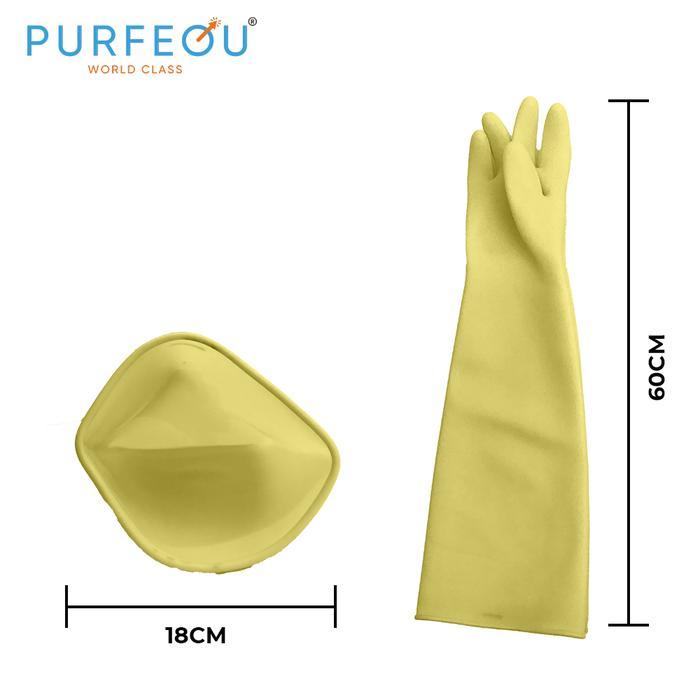 SARUNG TANGAN KARET KUNING/VAPORBLASTING/SANDBLASTING/RUBBER INDUSTRIAL GLOVES/LATEX/SEFETY