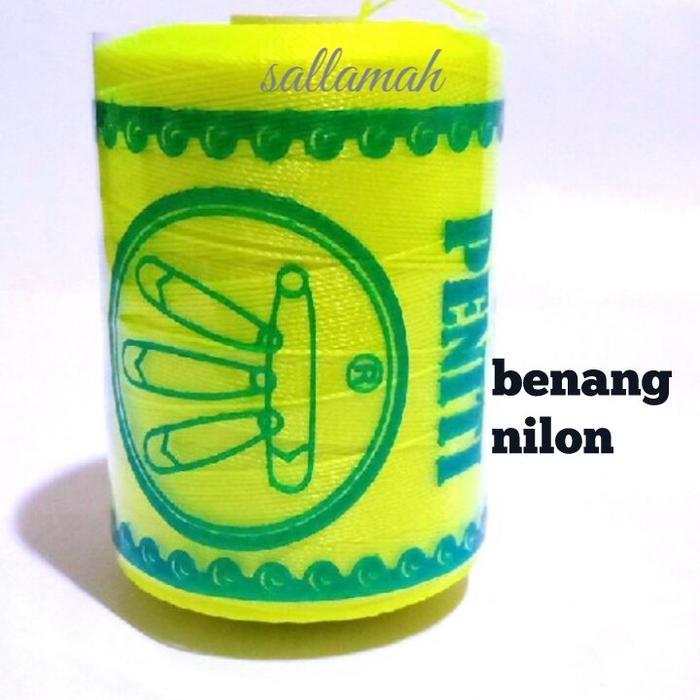 benang nilon / benang jahit nilon warna stabilo / untuk jahit tas kulit terpal / alat alat mesin