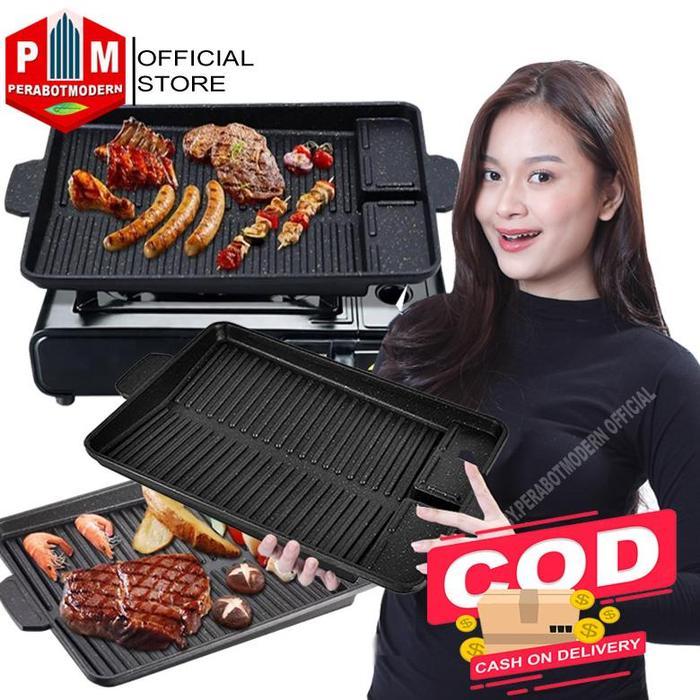 Ready Grill Pan Yakiniku Korean Bbq Grill / Panggangan Korean Bbq Grill Anti
