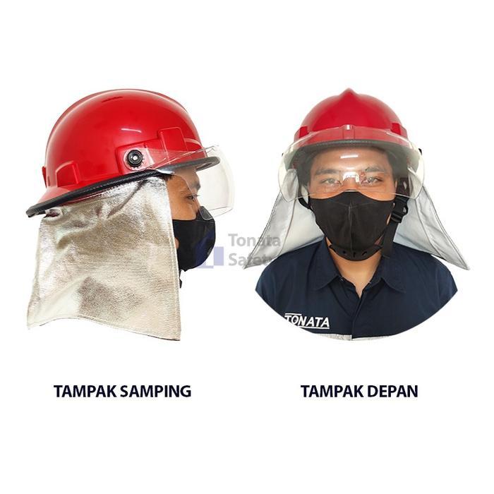 Helm Pemadam Kebakaran / Helm Damkar Merah / Helm Damkar Warna Merah / Helm Pemadam Warna Merah /