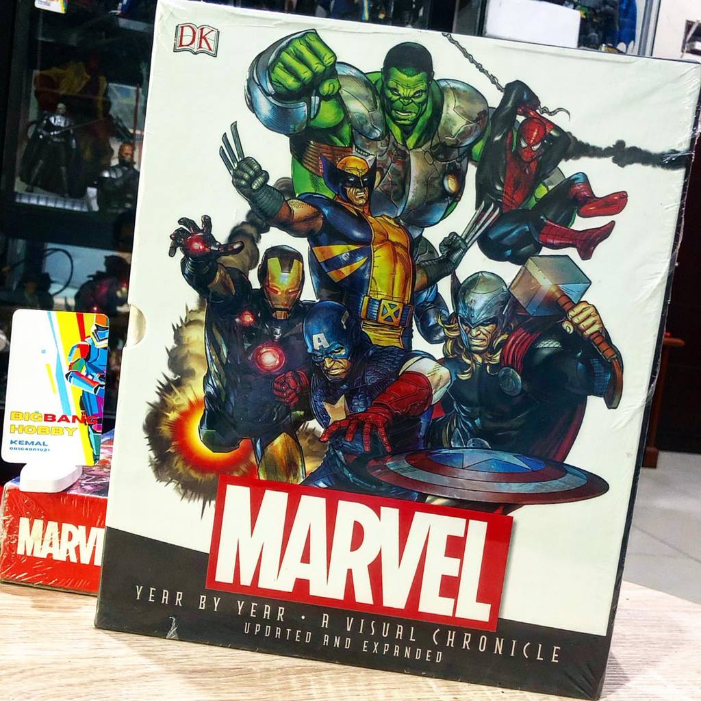 komik DK BOOKS HARDCOVER MARVEL YEAR BY YEAR A VISUAL CHRONICLE UPDATED AND EXPANDED