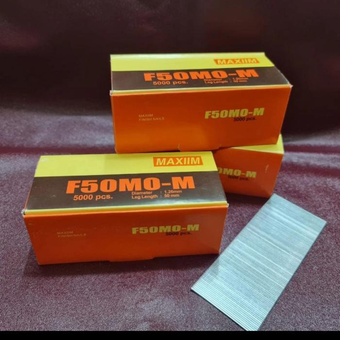 Paku Tembak F50 Maxiim Tinggi 50Mm.Staples F50.Air Niler F50 Isi 5000