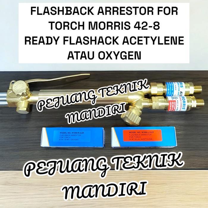 MORRIS FLASHBACK ARRESTOR FOR TORCH OXYGEN ACETYLENE H188 9/16" / FLASHBACK ARRESTOR MORRIS FOR