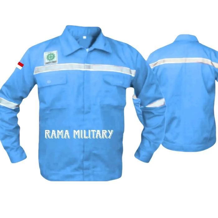 wearpack atasan proyek safety Baju las bengkel murah Pria Wanita Panjang Kerja Celana