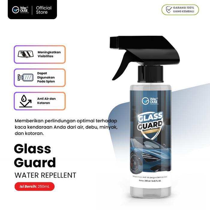Waxouse Glass Guard Coating Kaca Water Repellent Spray Cairan Pelapis Kaca Mobil Glass Coating Efek